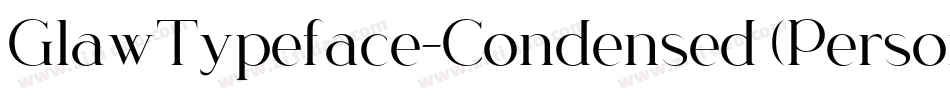 GlawTypeface-Condensed (Personal Use)字体转换